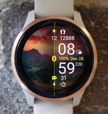 Garmin Watch Face - In The Mountains A23