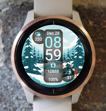 Garmin Watch Face - Winter Nature S3