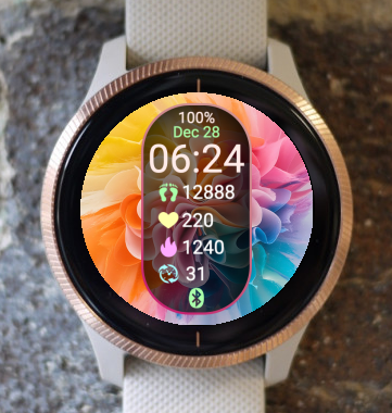 Garmin Watch Face - Colour Mix