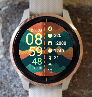 Garmin Venu 3 Watch Face - Abstract Life 033