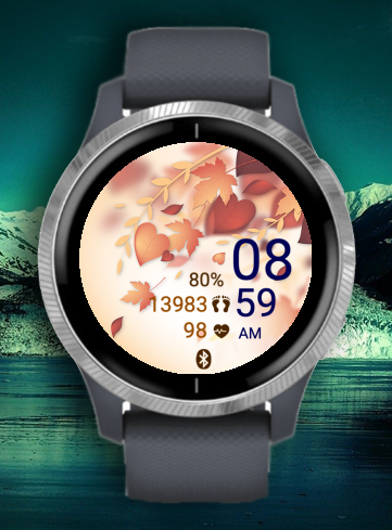 Autumn Heart Brown