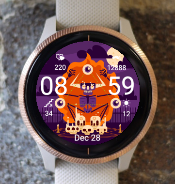 Garmin Watch Face - Halloween Horror Night