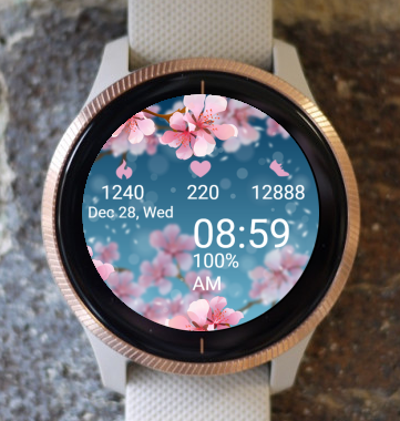 Garmin Watch Face - Cherry Blossoms