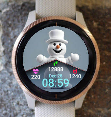 Garmin Watch Face - Snow Man