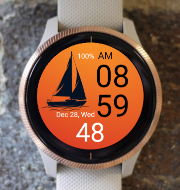 Garmin Watch Face - Sailboat