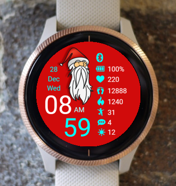 Garmin Watch Face - Santa Claus