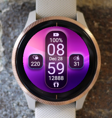 Garmin Watch Face - Grady Purple