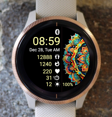 Garmin Watch Face - Mandala G26