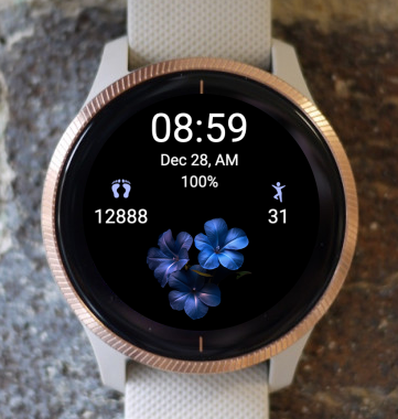 Garmin Watch Face - Night Flower