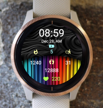 Garmin Watch Face - Abstract Life 026