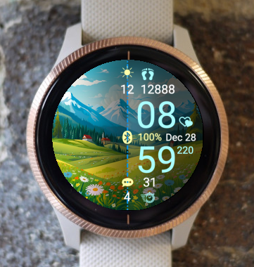 Garmin Watch Face - In The Mountains A18