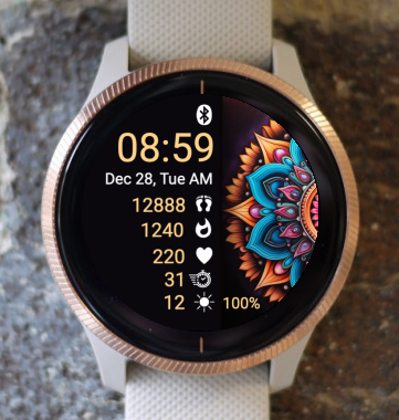 Garmin Watch Face - Mandala G27