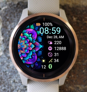 Garmin Watch Face - Mandala M30