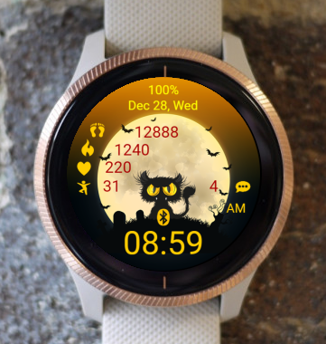 Garmin Watch Face - Halloween Night 02