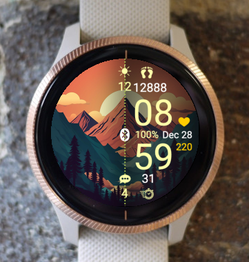 Garmin Watch Face - In The Mountains A6