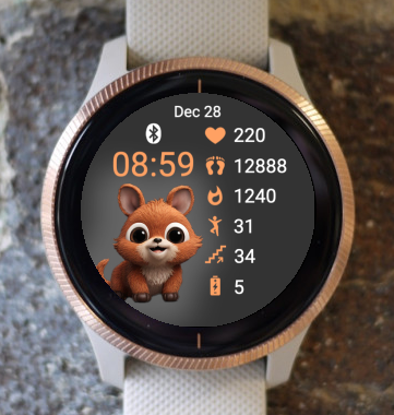 Garmin Watch Face - Cute animal MO