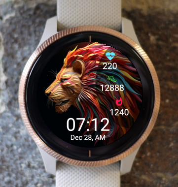 Garmin Watch Face - Lion