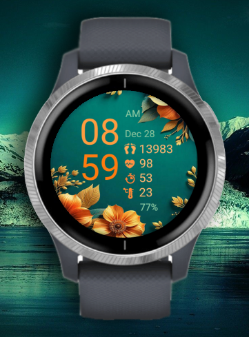 Active Time - Orange Flowers