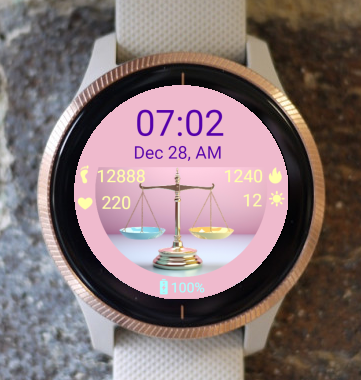 Garmin Watch Face - Libra Zodiac Garmin Sport