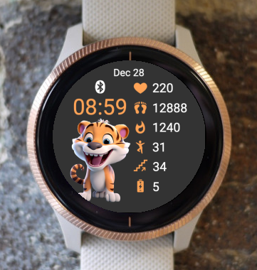 Garmin Watch Face - Cute Animal Tiger