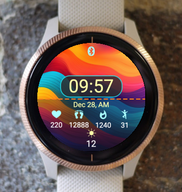 Garmin Watch Face - Garmin Color Waves AB