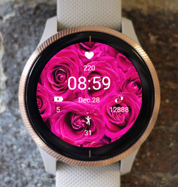 Garmin Watch Face - Roses