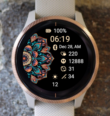 Garmin Watch Face - Mandala M22