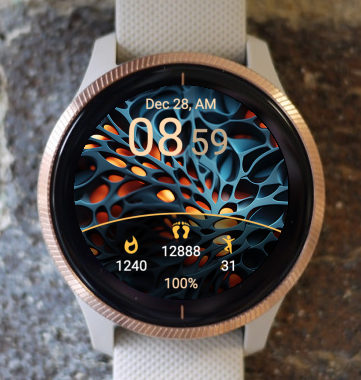 Garmin Watch Face - Abstract Life 011