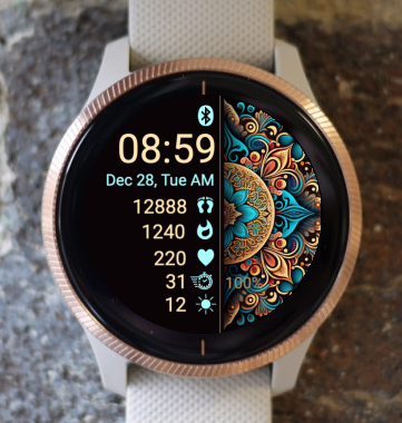 Garmin Watch Face - Mandala G22