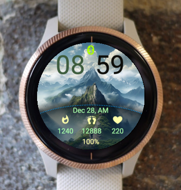 Garmin Watch Face - Mountains A14