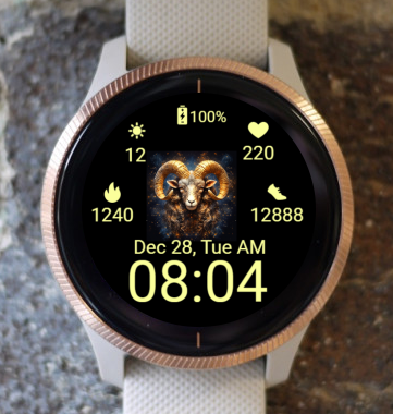 Garmin Watch Face - Capricorn Zodiac Garmin Sport