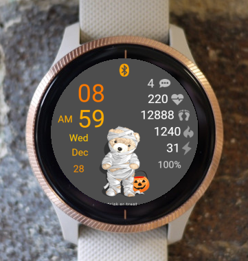 Garmin Watch Face - Halloween Bear