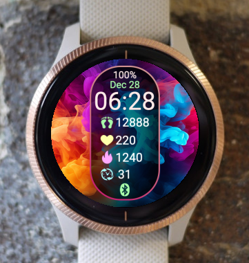 Garmin Watch Face - Colour Smoke