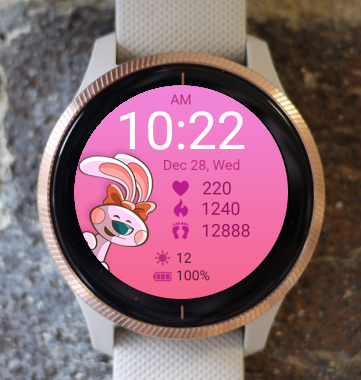 Garmin Watch Face - Bunny Smile