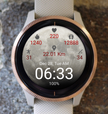 Garmin Watch Face - Lunar Eclipse