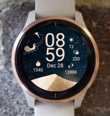 Garmin Watch Face - Christmas Sky