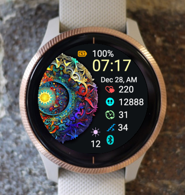 Garmin Watch Face - Mandala M36