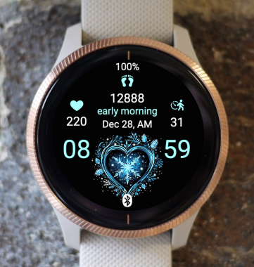 Garmin Watch Face - Winter Heart