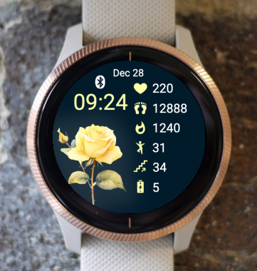 Garmin Watch Face - One Rose