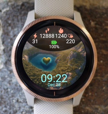 Garmin Watch Face - HeartShaped concept