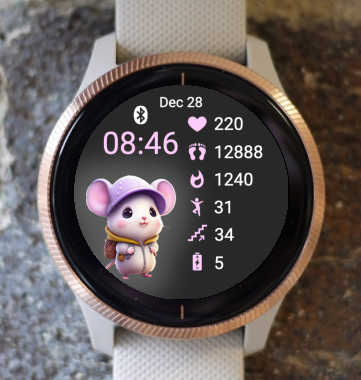 Garmin Watch Face - Cute Animal Mouse