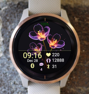 Garmin Watch Face - Crocus Lilac