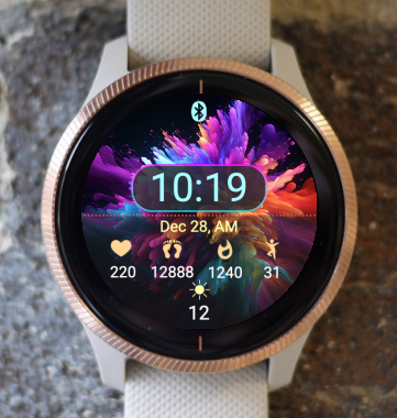 Garmin Watch Face - Garmin Color Waves AC