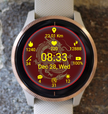 Garmin Watch Face - Dragon04