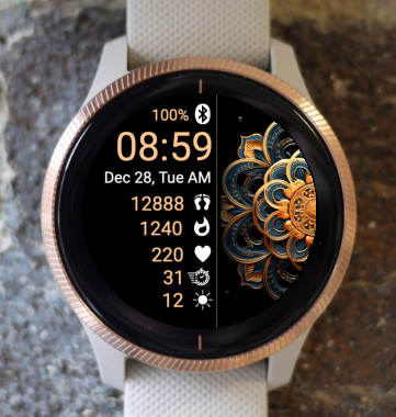 Garmin Watch Face - Mandala G30