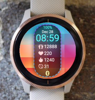 Garmin Watch Face - Gradient G6