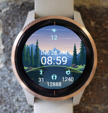 Garmin Watch Face - Nature A12