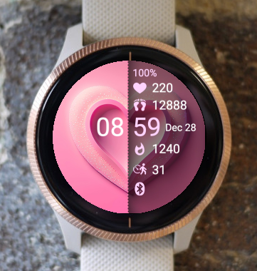 Garmin Watch Face - Pink P2