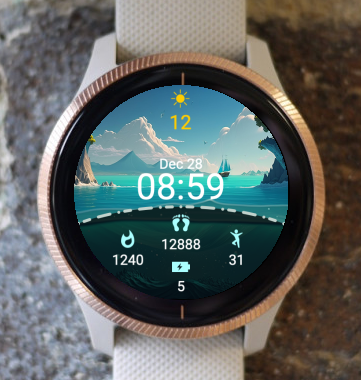 Garmin Watch Face - Ocean U1