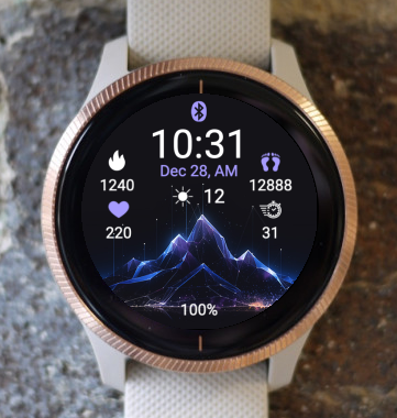 Garmin Watch Face - Mountains